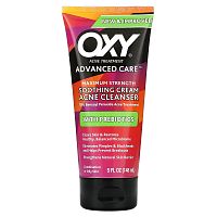 Oxy Skin Care, Успокаивающий крем для очищения от акне с пребиотиками, максимальная сила действия, 148 мл (5 жидк. Унций)