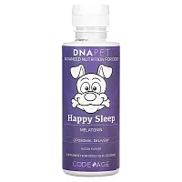 Codeage, DNA Pet, Happy Sleep Melatonin, For Dogs, Bacon, 7.6 fl oz (225 ml)