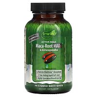 Irwin Naturals, Active Male, Maca-Root Max 3 + Ashwagandha, 75 Liquid Softgels