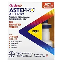 ASTEPRO, Children&#x27;s Allergy, Antihistamine Nasal Spray, Age 6+, Fragrance-Free, 0.78 fl oz (23 ml)