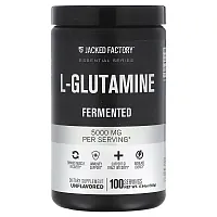 Jacked Factory, Essential Series, L-Glutamine, Fermented, Unflavored, 17.64 oz (500 g)