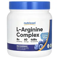 Nutricost, L-Arginine Complex, Blue Raspberry, 16.7 oz (468 g)