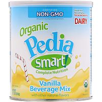 Nature's One, Organic Pedia Smart!, Питьевая смесь с полным комплексом питательных веществ, со вкусом ванили, 360 г (12,7 унции)