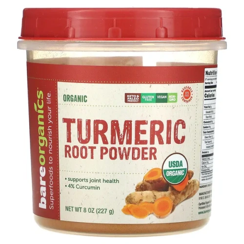 BareOrganics, Turmeric Root Powder, 8 oz (227 g)