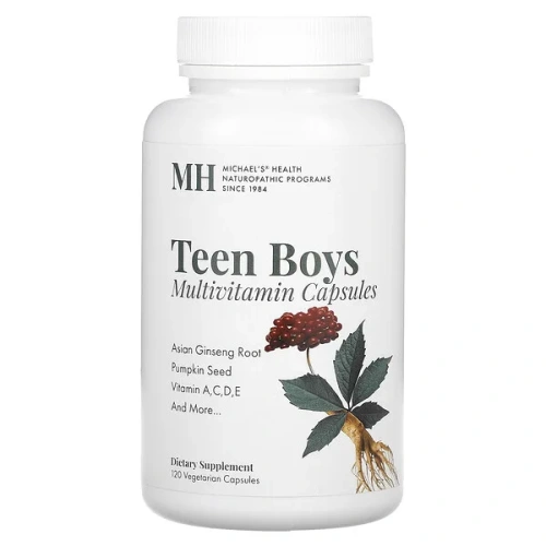 Michael&#x27;s Naturopathic, Teen Boys Multivitamin, 120 Vegetarian Capsules