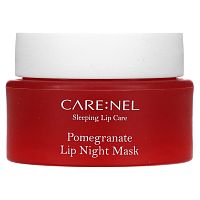 Care:Nel, Sleeping Lip Care, ночная маска для губ, гранат, 23 г (0,81 унции)