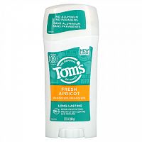 Tom's of Maine, Дезодорант длительного действия, свежий абрикос, 64 г (2,25 унции)