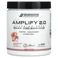 Cutler Nutrition, Amplify 2.0, Pump Pre Workout, Caffeine Free, Strawberry Freeze, 7.62 oz (216 g)