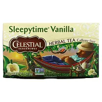 Celestial Seasonings, Травяной чай, Sleepytime Vanilla, без кофеина, 20 пакетиков, 1,0 унции (29 г)